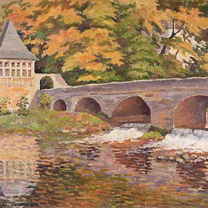 Le vieux pont, Brantôme, Dordogne - Paulémile Pissarro (1884 - 1972)